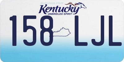 KY license plate 158LJL
