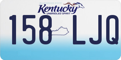 KY license plate 158LJQ