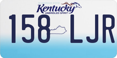 KY license plate 158LJR