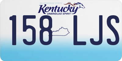 KY license plate 158LJS