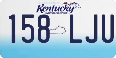 KY license plate 158LJU