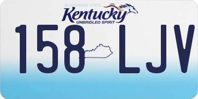 KY license plate 158LJV