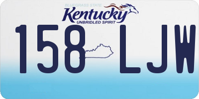 KY license plate 158LJW