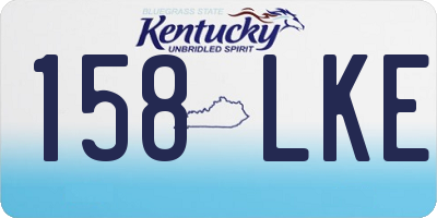 KY license plate 158LKE