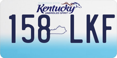 KY license plate 158LKF