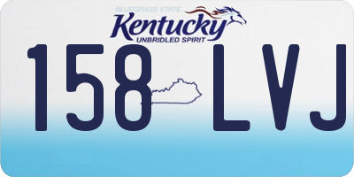 KY license plate 158LVJ