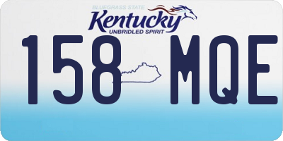 KY license plate 158MQE