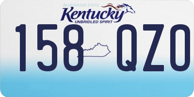 KY license plate 158QZO
