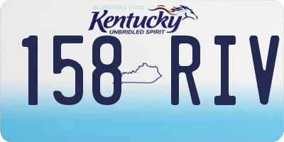 KY license plate 158RIV