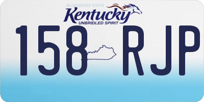 KY license plate 158RJP