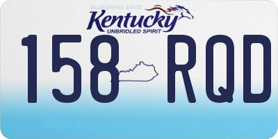KY license plate 158RQD
