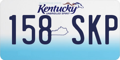 KY license plate 158SKP