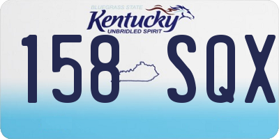 KY license plate 158SQX