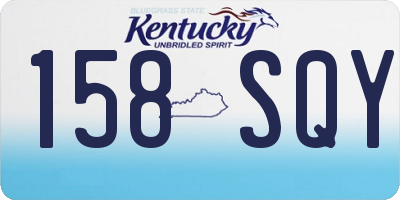 KY license plate 158SQY