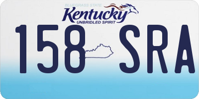 KY license plate 158SRA
