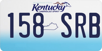 KY license plate 158SRB