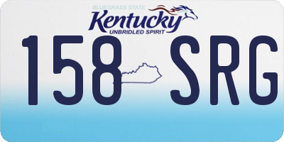 KY license plate 158SRG