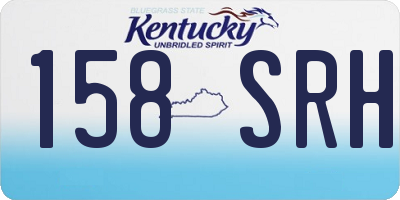KY license plate 158SRH
