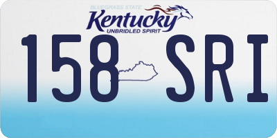 KY license plate 158SRI