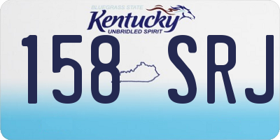 KY license plate 158SRJ