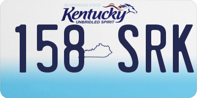 KY license plate 158SRK