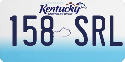 KY license plate 158SRL