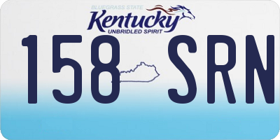 KY license plate 158SRN