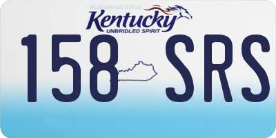 KY license plate 158SRS