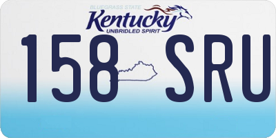 KY license plate 158SRU