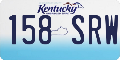 KY license plate 158SRW