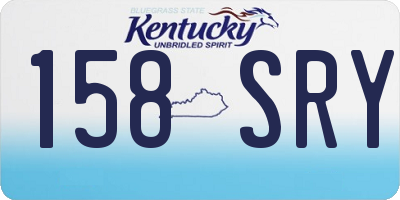 KY license plate 158SRY