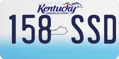KY license plate 158SSD