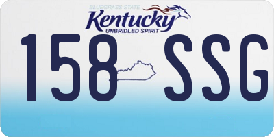 KY license plate 158SSG