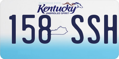 KY license plate 158SSH