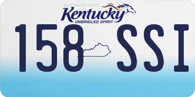 KY license plate 158SSI