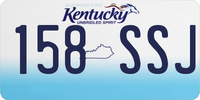 KY license plate 158SSJ