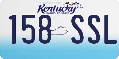 KY license plate 158SSL
