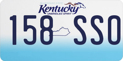 KY license plate 158SSO