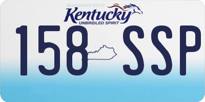 KY license plate 158SSP