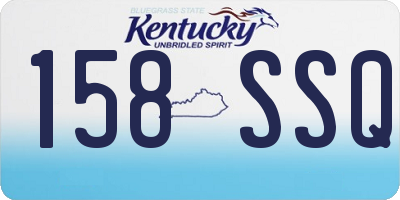 KY license plate 158SSQ