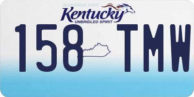 KY license plate 158TMW