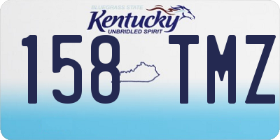 KY license plate 158TMZ
