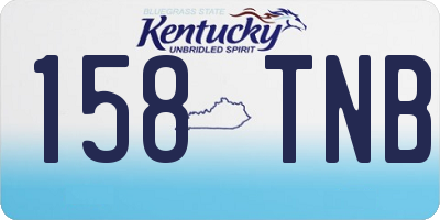 KY license plate 158TNB