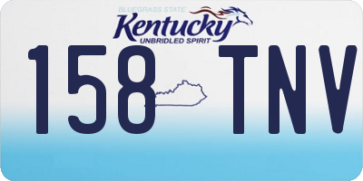 KY license plate 158TNV