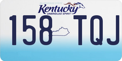 KY license plate 158TQJ