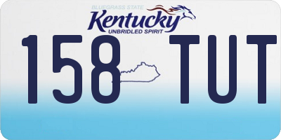 KY license plate 158TUT