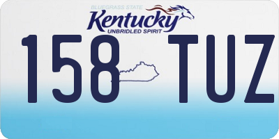 KY license plate 158TUZ
