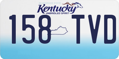 KY license plate 158TVD