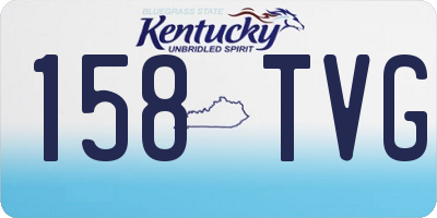 KY license plate 158TVG