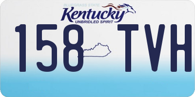 KY license plate 158TVH